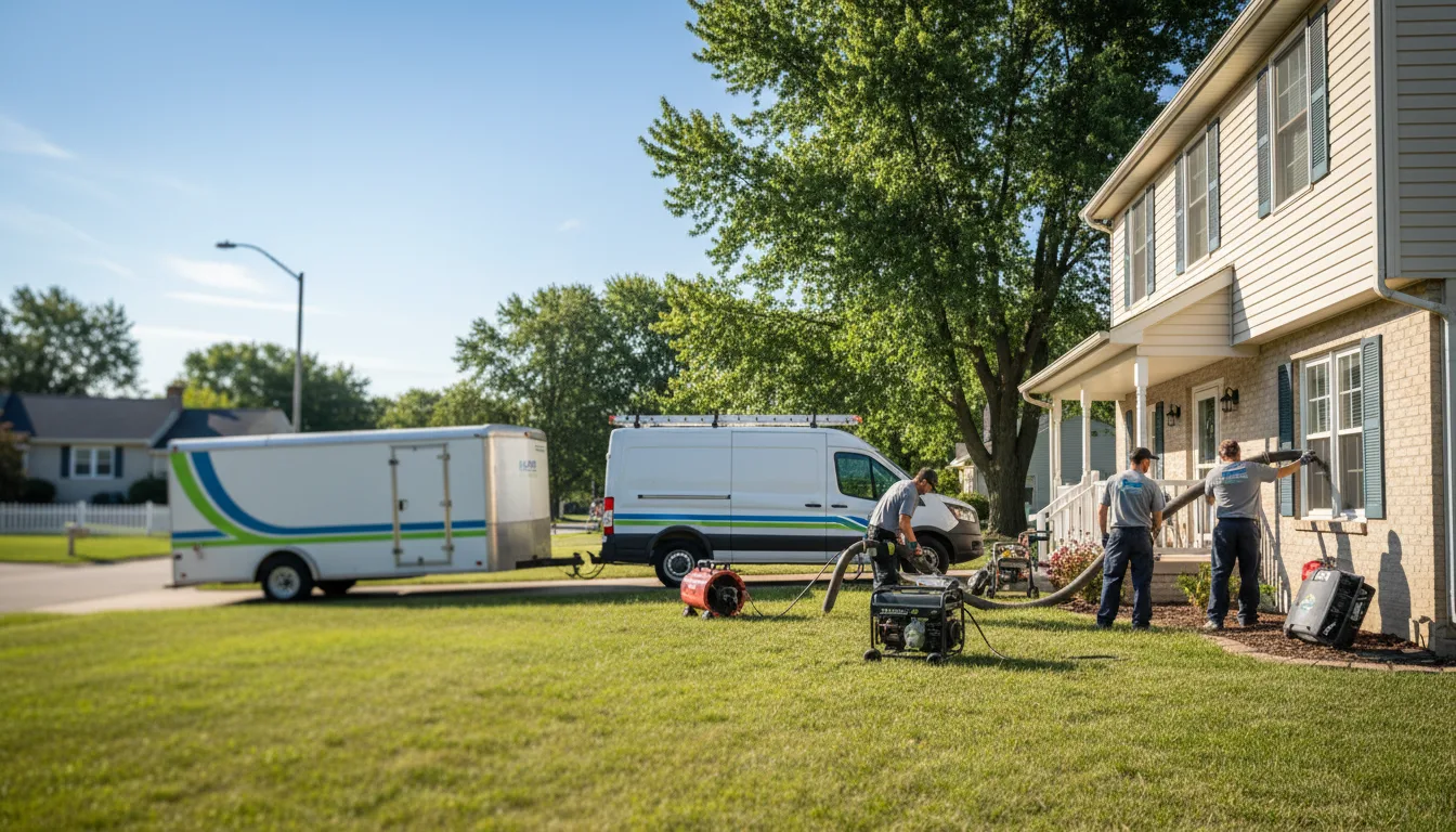Flooded Basement Restoration And Cleanup With Repair in Potterville, MI near me